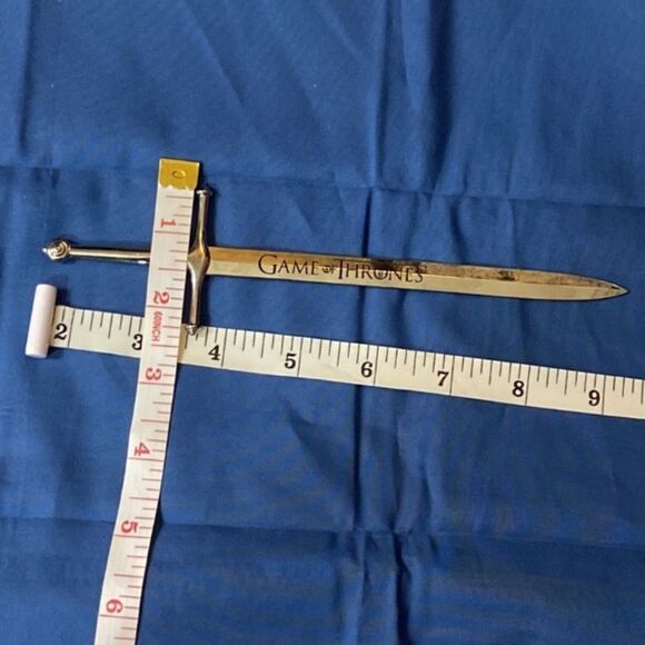 HBO GAME OF THRONES Tone Silver Sword Letter Opener - Picture 10 of 13